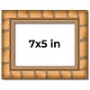 PosterPalooza | 7x5 Modern Bamboo Picture Frame, UV Acrylic, 5 Finishes - 2 of 4