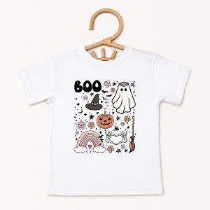 The Juniper Shop Boo Collage Toddler Short Sleeve Tee - 1 of 3