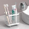 LunaLulinlk Toothbrush Holders Stainless Steel Electric Toothbrush Holder Wall Mounted, Shower Toothbrush Toothpaste Holder, 2 Slots, White - 3 of 4