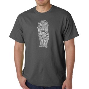 LA Pop Art Men's Word Art T-shirt - TIGER - 1 of 4