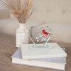 Pavilion Gift Company - In Our Hearts - 4" Crystal Heart Plaque - Wall Sign Panels - 2 of 4