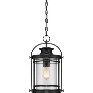 Quoizel Lighting Booker 1 - Light Pendant in  Mystic Black - 1 of 4