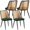 NicBex Dining Chair Set of 4 Modern Rattan Backrest Side Chair with Cushion Seats for Kitchen,Dining Room - 2 of 4