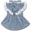 Touchdog (R) I love Poochi Classical Plaid Fashion Designer Dog Dress - 2 of 4