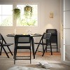 Flash Furniture Galene Set of 2 Cane Rattan Folding Chairs with Solid Wood Frame and Seat and Ventilated Back, Perfect for Events or Additional Seating - image 2 of 4