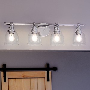 Urban Ambiance Luxury Vintage Bath Light 7.875''H x 29''W,  Polished Chrome Finish,  Phoenix Collection, UHP4303 - 1 of 4