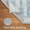 WhizMax Vintage Area Rug Floral Distressed Carpet Machine Washable Area Rug - 4 of 4