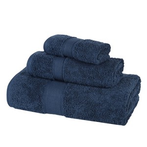 Organic Cotton Medium Weight Solid Towel Set by Blue Nile Mills - 1 of 4