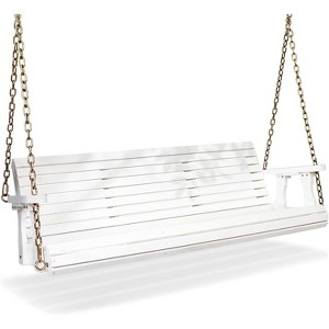 VINGLI 5 FT Outdoor Porch Swing, Heavy Duty 880 LBS Patio Hanging Swing Bench with Chains for Yard, Garden - 1 of 4