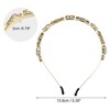 Unique Bargains Women's Fashion Vintage Thin Rhinestone Metal Knotted Headbands 1 Pc - 4 of 4