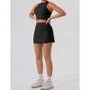 Women's Sport Skirt Breathable Mini Yoga Skirts Slim Fit Running Fitness Tennis - 4 of 4