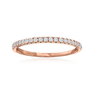 Ross-Simons 0.25 ct. t.w. Diamond Stackable Ring in 14kt Rose Gold