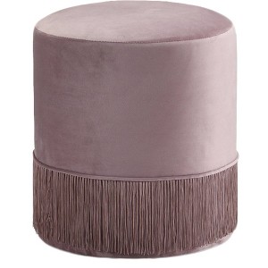 Meridian Furniture,Teddy Velvet Ottoman/Stool - 1 of 4
