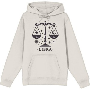 Libra Zodiac Sign Adult Long Sleeve Hoodie - 1 of 2