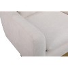 Beige Classic Mid-Century 360 Degree Swivel Armchair, Teddy Fabric - 4 of 4