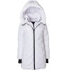 Sportoli Women's Winter Coat Down Alternative Hooded Long Vestee Puffer Jacket - 2 of 4