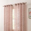 HLC.ME Madison Faux Linen Textured Thicker Sheers Privacy Light Filtering Window Grommet Curtains Drapery Panels, Set of 2 - 2 of 4