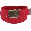 CTM Cotton Web 1.5 Inch Adjustable Military Buckle Belt - 3 of 4