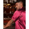 COOFANDY Men's Silk Short Sleeve Dress Shirts Casual Satin Button Up Shirts with Pocket Party Prom Wedding - 3 of 4