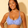Women's Striped Crochet Medium Coverage Bralette Bikini Top - Wild Fable™ - 3 of 3