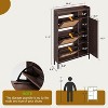 Rattan Shoe Storage Cabinet with 3 Flip Drawers - 2 of 4