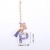 Unique Bargains Heart Sequin Letter P Butterfly Tassel Water Cup Pendant Purple 1 Pc - 2 of 4