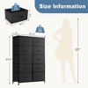 TUYOHW Fabric Dresser with Wooden Top,Chest of Drawers,Closet Organizer for Bedroom,Nursery,Entryway - 2 of 4