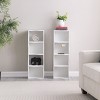 NicBex 7-Tier Freestanding Bookcase with Wavy Border Design,Bookshelf Storage Cabinet with Adjustable Shelves,Detachable Upper & Lower Units - 2 of 4