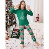 Christmas Pajamas for Family Kids Christmas Pjs Matching Sets for Kids Holiday Xmas Sleepwear Set - 3 of 4