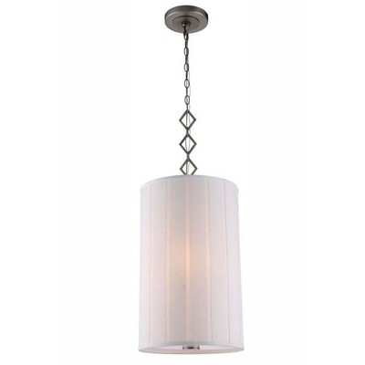 Elegant Lighting Luna Collection Chandelier D:13 H:23 Lt:2 Vintage Nickel Finish