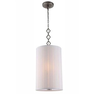 Elegant Lighting Luna Collection Chandelier D:13 H:23 Lt:2 Vintage Nickel Finish - 1 of 2
