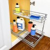 Lynk Professional 11.5" x 21" Slide Out Under Sink Cabinet Organizer - Pull Out Two Tier Sliding Shelf - image 2 of 4