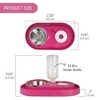 Dog & Cat Food and Water Dispenser Set, Double Dog & Cat Bowls with Steel Bowl, Pet Refillable Water Bowl - 4 of 4