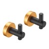 Multicolored 2-Pack Round Base Wall Mounted Hook Sets with Included Hardware , and Bedroom Furnishing Accessories - 3 of 4