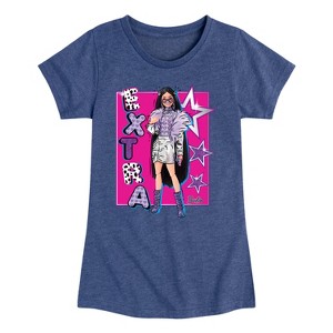 Girls' - Barbie - Extra Stars Fitted Short Sleeve Graphic T-Shirt - 1 of 4