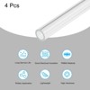 Unique Bargains Lamp Lantern Water Cooling System Acrylic Round Pipes Clear 4 Pcs 6" - 3 of 4