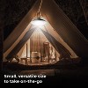 Techko Maid 2pk Outdoor Solar Hanging Metal Pendant Utility Light Black - 3 of 4