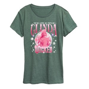 Women's - Wicked - Glinda You're Gonna Be Popular Short Sleeve Graphic T-Shirt - 1 of 4