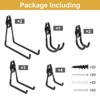 Unique Bargains Slat Wall Garage Lawn Yard Garden Hanging Organizing Storage Hooks 10 Pcs - 3 of 4