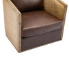 360 Degree Swivel Barrel Club Chair for Nursery, Hotel, Bedroom, Office, Lounge - 3 of 4