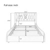 Full/Queen/King Size Luxurious Faux Leather Upholstered Platform Bed with Thickened Headboard, Bluetooth Speakers and RGB LED Light - ModernLuxe - 4 of 4
