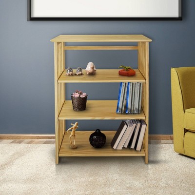 42" 4 Shelf Folding Bookcase Natural - Flora Home