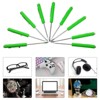 Itopfox 10-Piece Magnetic Pocket Screwdriver Set with Single Blade Head for Mechanical, Electrician, and Electronics Work (Green) - 3 of 4