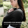 Comfy Cubs Baby Wrap Carrier - Soft and Stretchy Cotton Blend Baby Sling, Hands-Free Infant Carrier - Adjustable One Size Fits All - 4 of 4