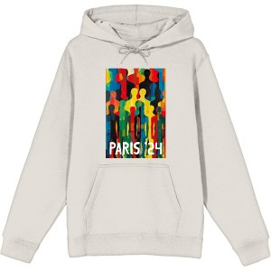 Colorful Human Collage Adult Long Sleeve Hoodie - 1 of 3