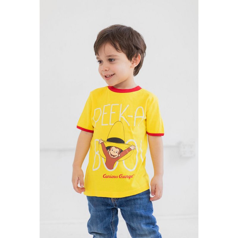 Curious George 2 Pack Graphic T-Shirts Toddler, 2 of 10
