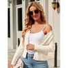 BLUEMING Womens Sweater Cardigan Cropped Lightweight Rib Texture Button Down Knit Tops 2025 Fall Fashion Outfits - 3 of 4