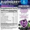 Elderberry Gummies Immune Support Gummy Vitamins C & Zinc, Potent Black Sambucus - 60 Gummies By Nature's Nutrition - 2 of 4