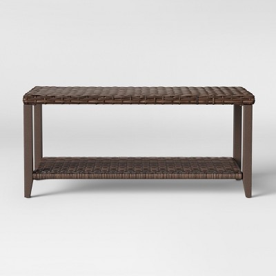 wicker coffee table target