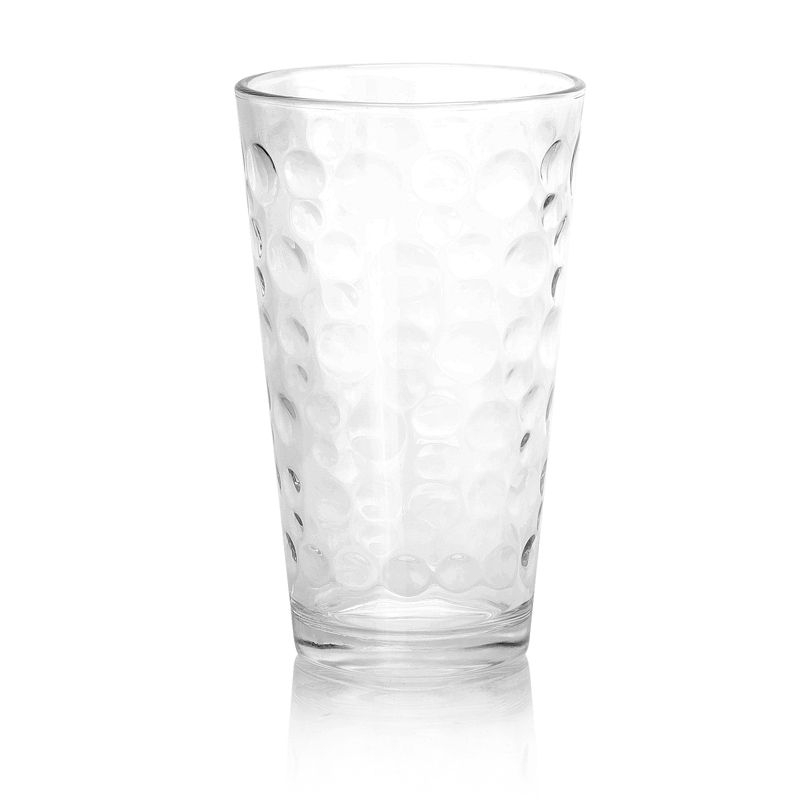 Gibson Home Great Foundations 16 Piece Tumbler and Double Old Fashioned Glass Set in Bubble Pattern, 2 of 7